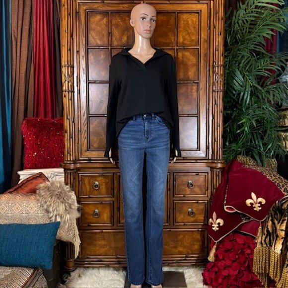 NWOT Cuddl Duds Comfortwear Black Fleece Lined Thumbhole Hoodie - Picture 7 of 14